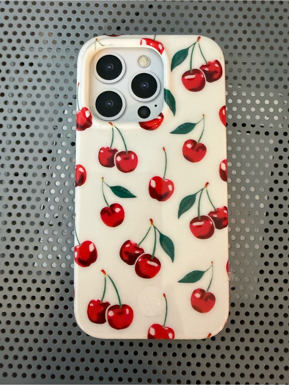 Velvet Caviar White Cherry Pattern IPhone 14 Pro MagSafe Case